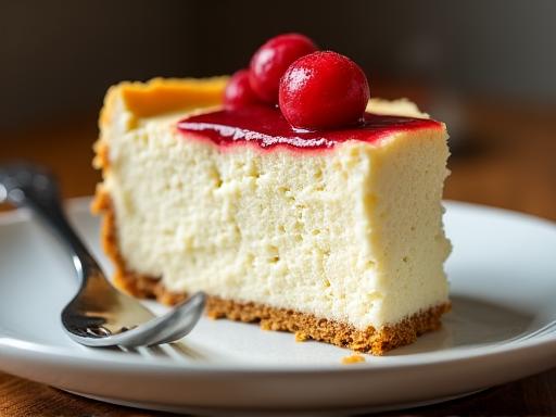 Creamy New York style cheesecake